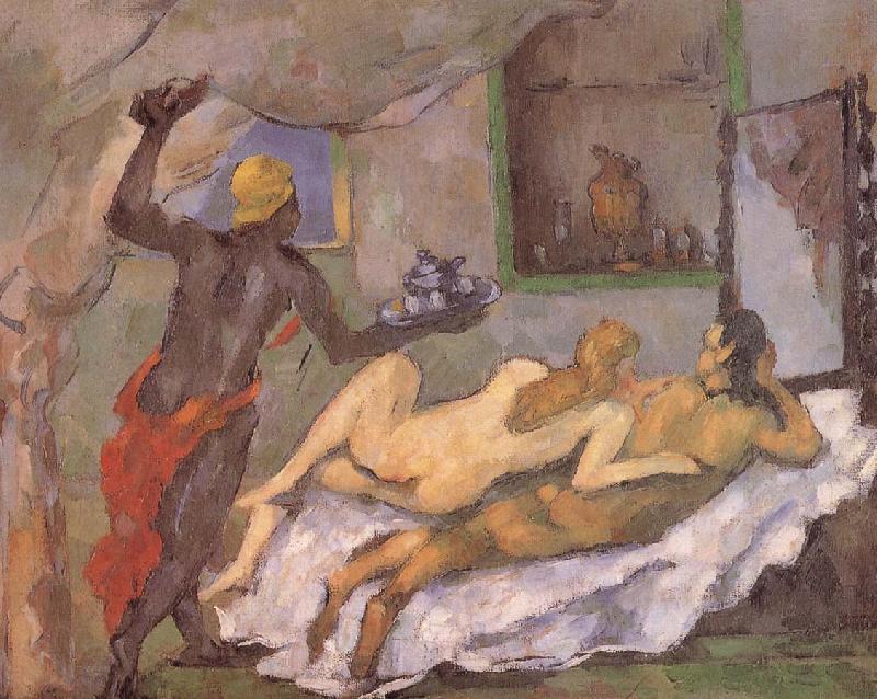 Paul Cezanne afternoon in naples Spain oil painting art